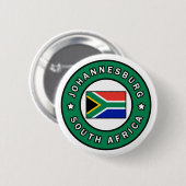 Johannesburg Zuid-Afrika Ronde Button 5,7 Cm (Voorkant /achterkant)