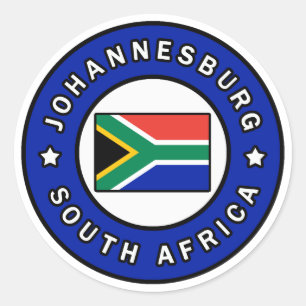 Johannesburg Zuid-Afrika Ronde Sticker