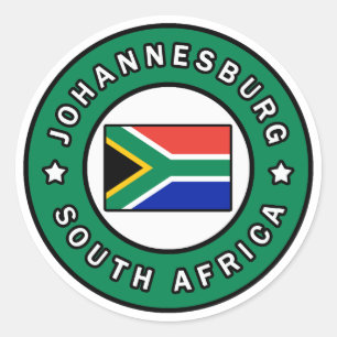 Johannesburg Zuid-Afrika Ronde Sticker