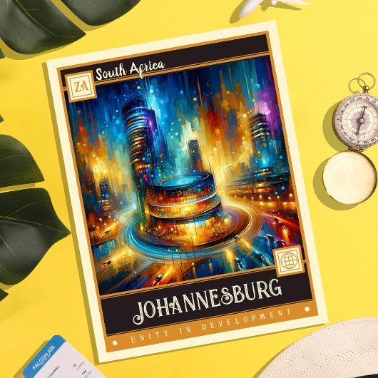 Johannesburg, Zuid-Afrika | schilderij Briefkaart