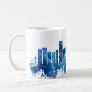 Johannesburg Zuid-Afrika Skyline Blue Koffiemok