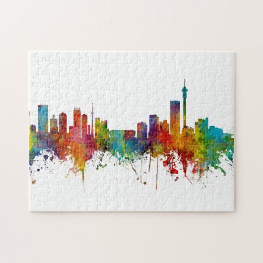 Johannesburg Zuid-Afrika Skyline Legpuzzel (Horizontaal)