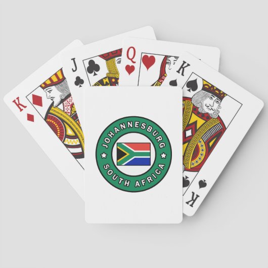 Johannesburg Zuid-Afrika Speelkaarten (Achterkant)