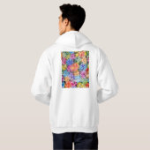 Johannesburg Zuid-Afrika Stadkaart Hoodie (Achterkant volledig)