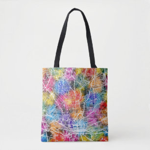 Johannesburg Zuid-Afrika Stadsplattegrond Tote Bag