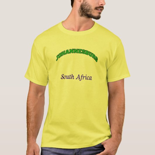 Johannesburg Zuid-Afrika T-Shirt (Voorkant)