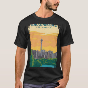 Johannesburg Zuid-Afrika Travel Poster T-shirt