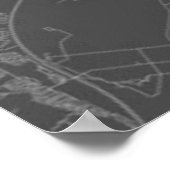 Johannesburg, Zuid-Afrika (zwart wit) Poster (Hoek)