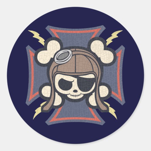 Johhny Maltese Ronde Sticker (Voorkant)