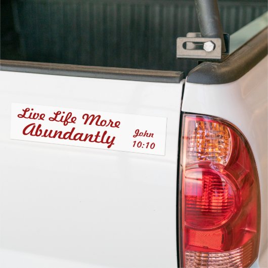 John 10:10, Bumpersticker (Op Truck)
