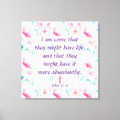 John 10:10 Canvas afdrukken (Voorkant)