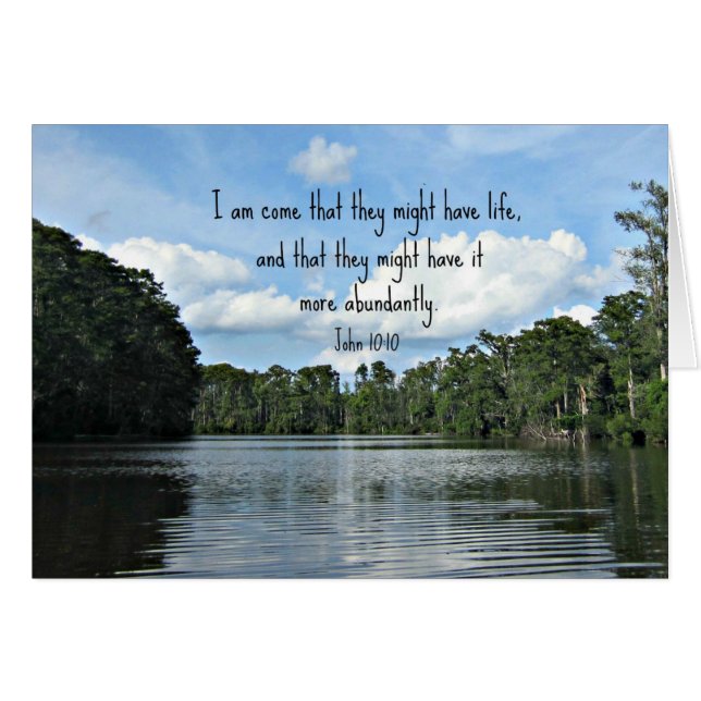 John 10:10 Ik ben gekomen dat ze misschien leven h (Voorkant Horizontaal)