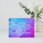 John 10:10 Ik ben gekomen dat ze misschien leven h Briefkaart (Staand voorkant)