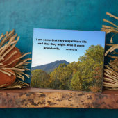 John 10:10 Ik ben gekomen dat ze misschien leven h Fotoplaat (Zijkant)