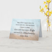 John 10:10 Ik ben gekomen dat ze misschien leven h Kaart (Gele Bloem)