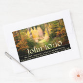 John 10:10 Ik ben gekomen dat ze misschien leven h Rechthoekige Sticker (Envelop)