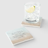 John 10:10 Ik ben gekomen dat ze misschien leven h Stenen Onderzetter (Zijkant)