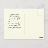 John 10 10 Ik kwam dat je het leven overvloedig he Briefkaart (Achterkant)