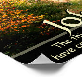 John 10:10 Manuscript, Autumn de Weg van het Bos. Poster (Hoek)