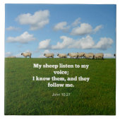 John 10:27, scripture verse, tegeltje (Voorkant)