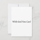 John 10:28 KJV Bijbel Vast Wenskaart Kaart (Achterkant)