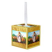 John 10:7-21 Ik ben de Good Shepherd Decoratie (Achter hoekig)