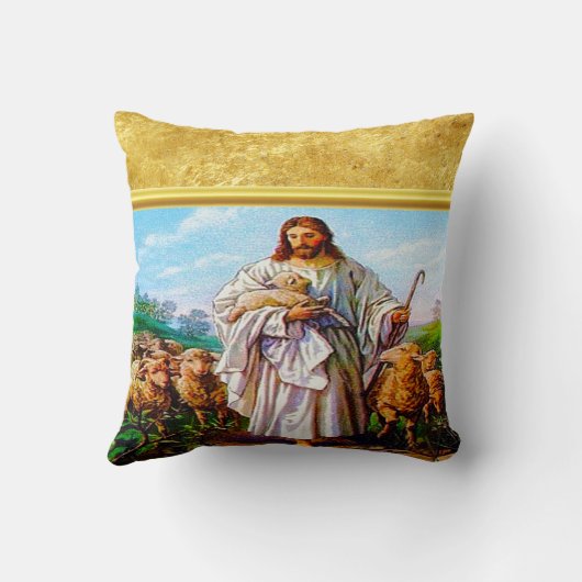 John 10:7-21 Ik ben de Good Shepherd Kussen (Achterkant)