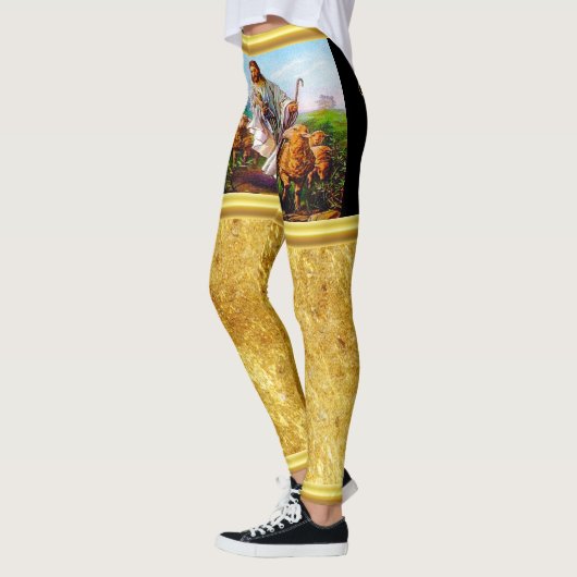 John 10:7-21 Ik ben de Good Shepherd Leggings (Links)