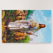 John 10:7-21 Ik ben de Good Shepherd Legpuzzel (Horizontaal)