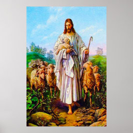 John 10:7-21 Ik ben de Good Shepherd Poster