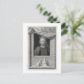 John (1167-1216) King of England from 1199, engrav Briefkaart (Staand voorkant)