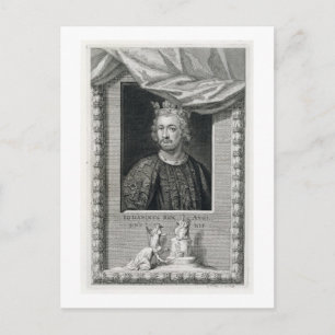 John (1167-1216) King of England from 1199, engrav Briefkaart