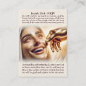 John 11:25–26 and John 11:25–26 KJV Card Box Visitekaartje (Achterkant)