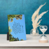 John 11:25.26 Jezus zei tegen haar, ik ben de Fotoplaat (Zijkant)