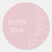 John 11:25 Easter Sticker – Resurrection and Life  (Voorkant)
