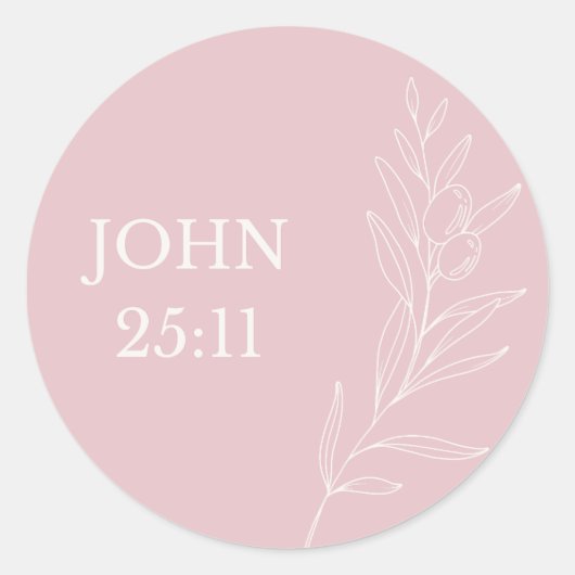 John 11:25 Easter Sticker – Resurrection and Life (Voorkant)