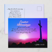 John 11:25 Ik ben de opstand, paaszonsopgang Feestdagenkaart (Voorkant / Achterkant)