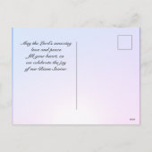 John 11:25 Ik ben de opstand, paaszonsopgang Feestdagenkaart (Achterkant)