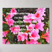 John 11:25 Jezus saith tegen haar, ik ben de Poster (Voorkant)