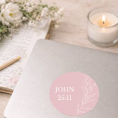 John 11:25 Pasen sticker – Opstanding en Leven 