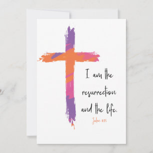 John 11:25 Pasen wenskaart Feestdagenkaart