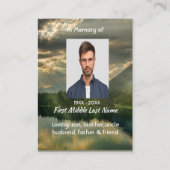 John 11: 25, Scripture Celebration of Life Service Visitekaartje (Voorkant)