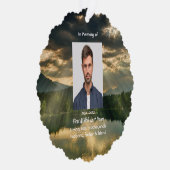 John 11: 25, Scripture Memorial Keepsake Ornament Kaart (Rechts)