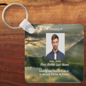 John 11: 25, Scripture Memorial Keepsake  Sleutelhanger (Voorkant)