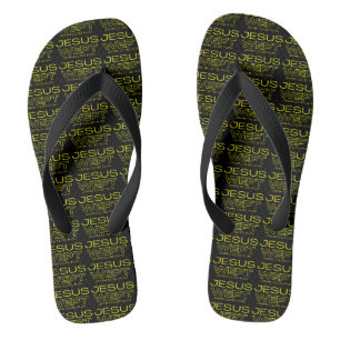 John 11:35 Bijbelvers KJV Quote Zwart All-Over Teenslippers