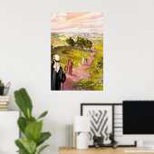 John 11:55-57 Tot Jeruzalem voor Passover Poster (Thuiskantoor)