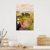 John 11:55-57 Tot Jeruzalem voor Passover Poster (Keuken)