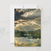 John 11 Schriftfeest van het leven Kaart (Voorkant)