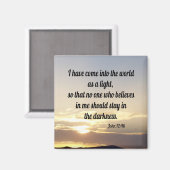 John 12:46 magneet (Voorkant / Achterkant)