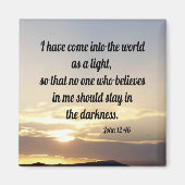 John 12:46 magneet (Voorkant)